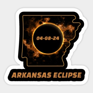 Total Solar Eclipse 2024 Arkansas Sticker